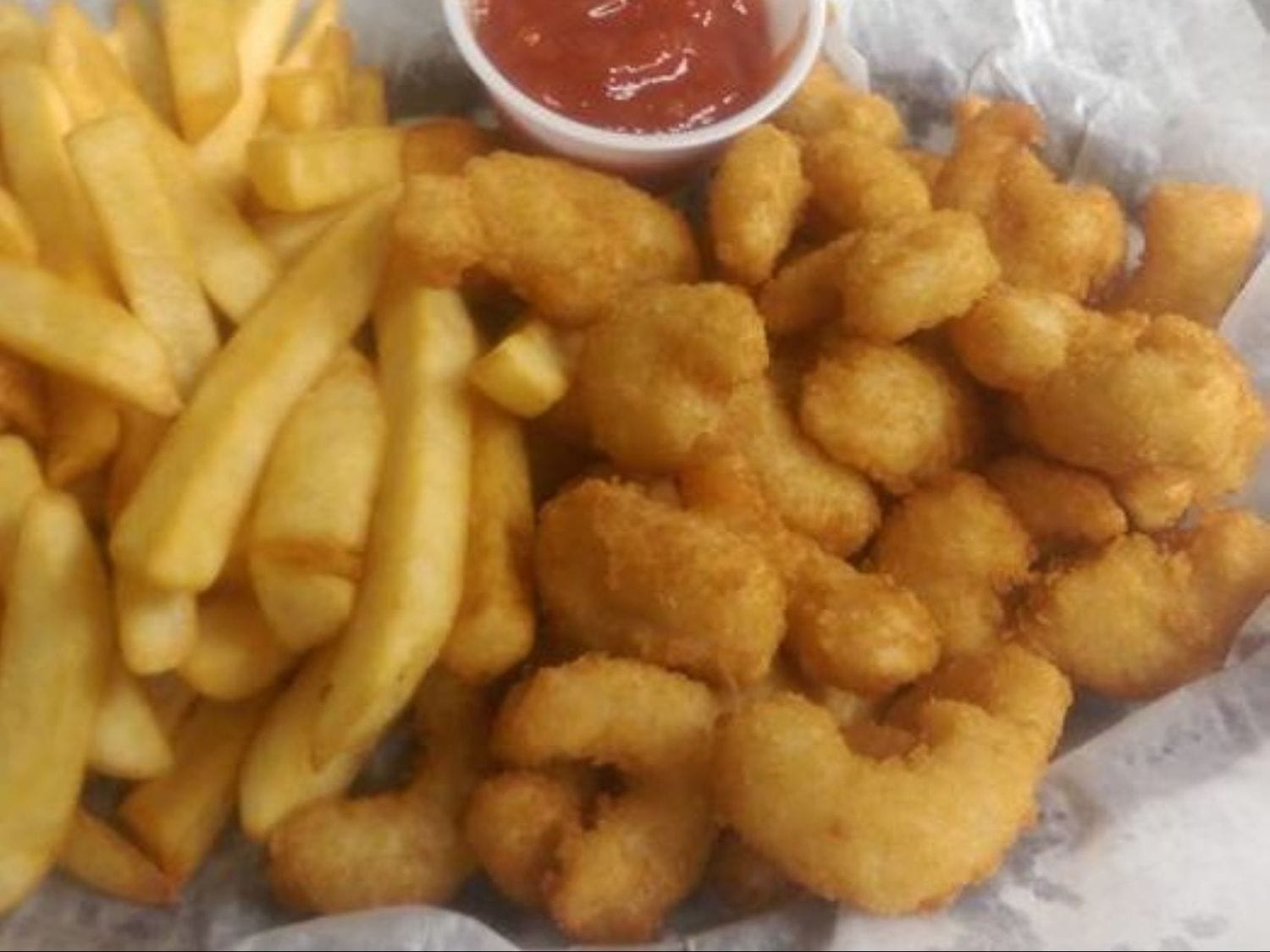 Shrimp basket from Mayo Grill in Aurora IL