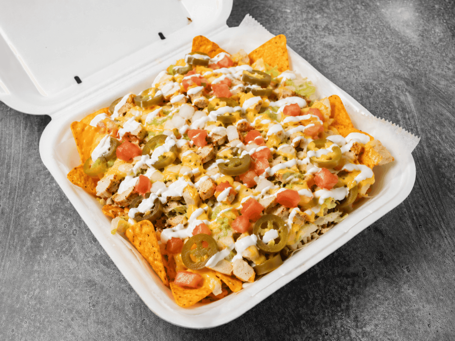 Chicken nachos from Mayo Grill in Aurora IL