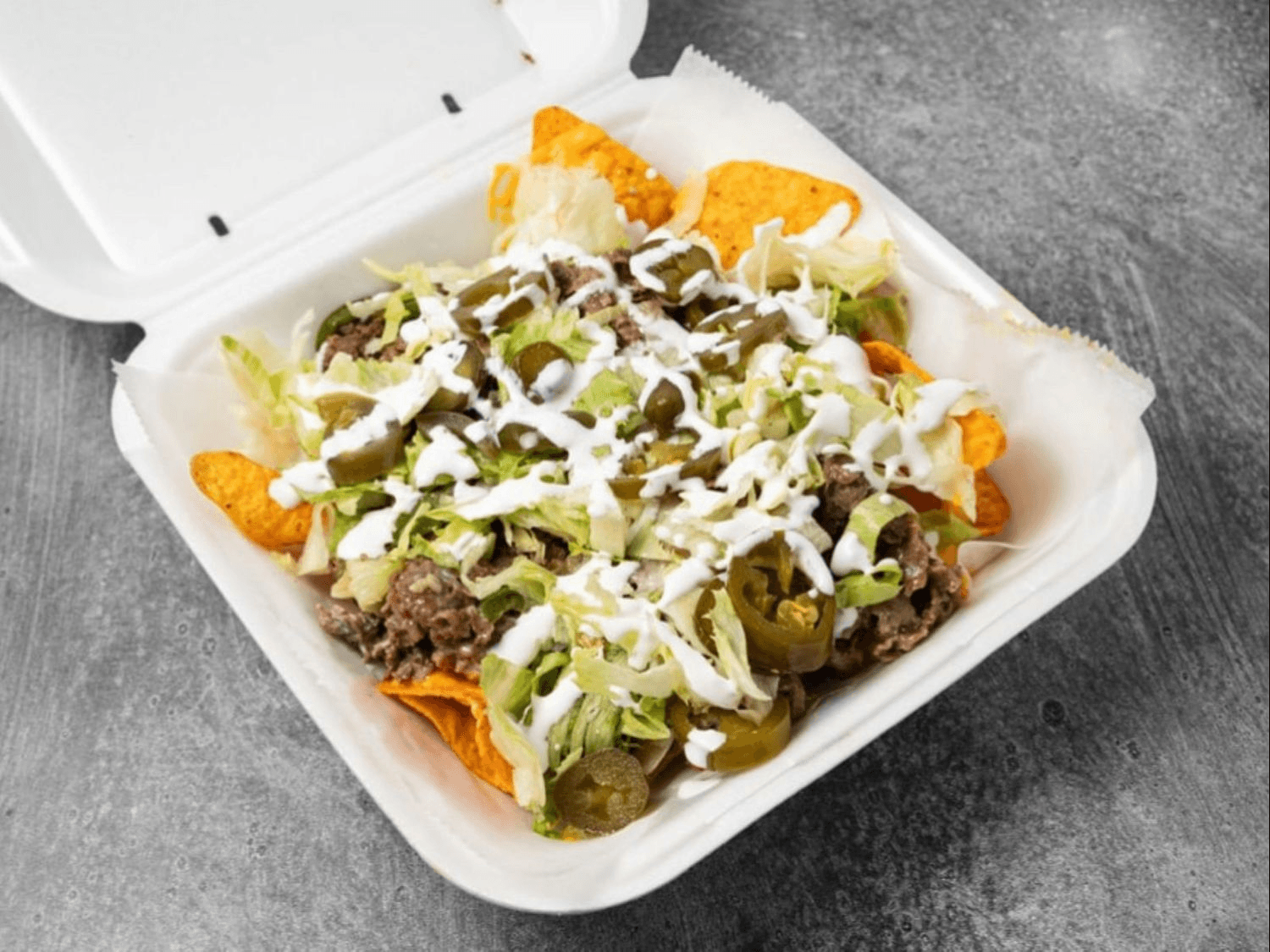 Steak nachos from Mayo Grill near Batavia IL